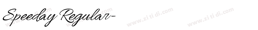 Speeday Regular字体转换 Speeday Regular字体转换